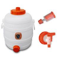 Gärfass 20 Liter mit Auslaufhahn NW 10 und Gärspund Gärfass 20 Liter mit Auslaufhahn NW 10 und Gärspund