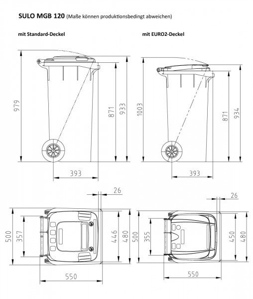 SULO® MGB 120 Liter Mülltonne
